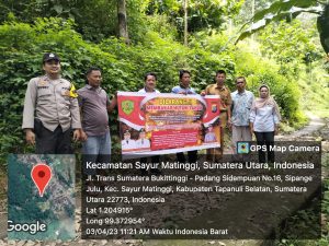 Giliran Polsek Batang Angkola Sosialisasi Cegah Karhutla
