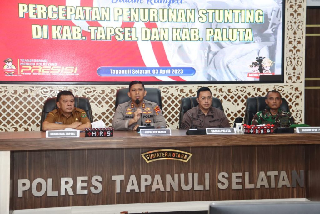 Kapolres Tapsel Siap Dukung Pencegahan Stunting   