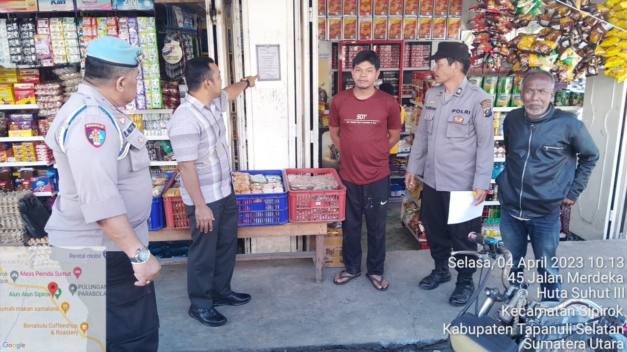 Polsek Sipirok Larang Jual Beli Petasan
