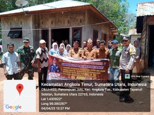 Polsek Sipirok dan Camat Angkola Timur Kompak Sosialisasi Karhutla