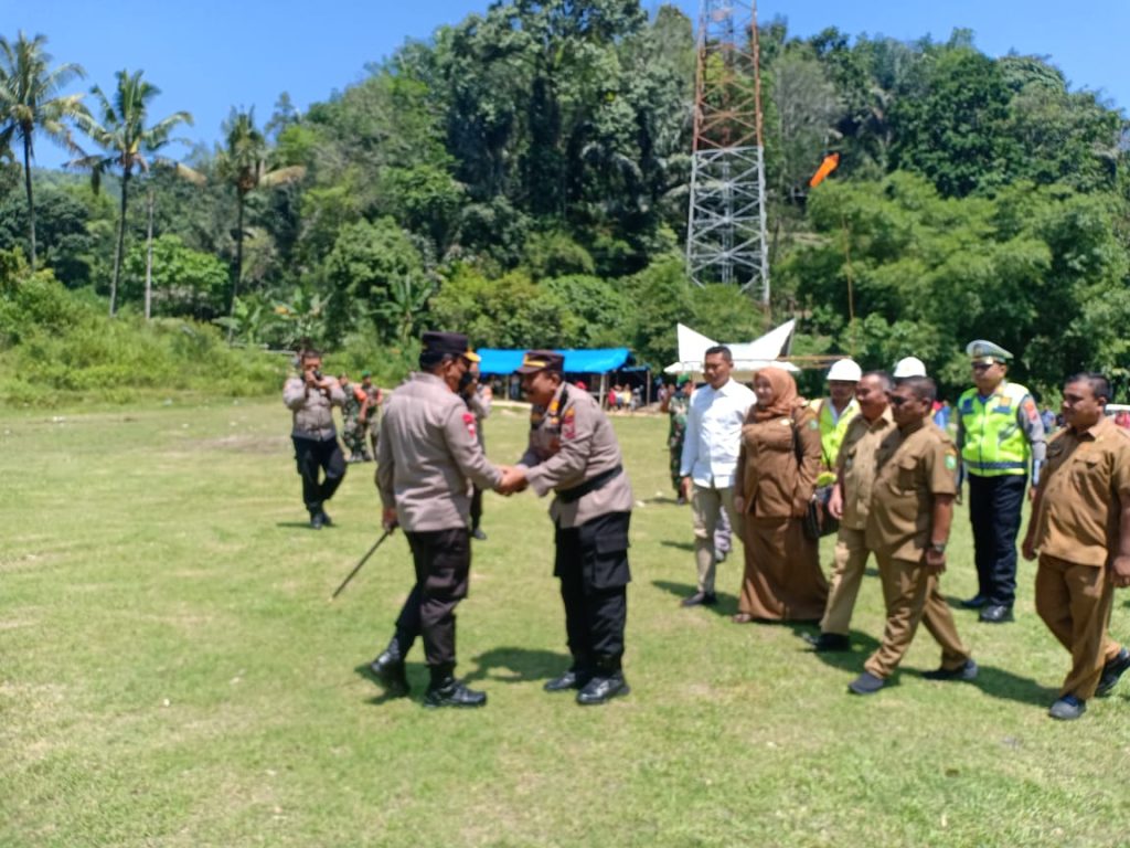 Kapolsek Muara Sipongi Sambut Kapolda Sumut