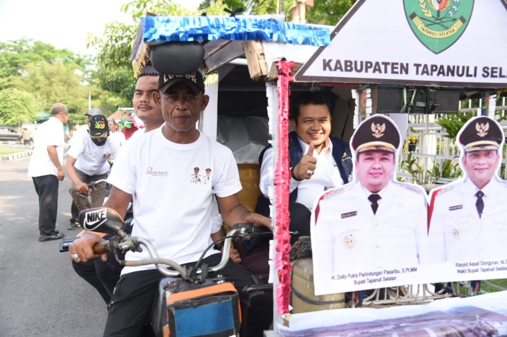 Bupati Tapsel Naik Betor ke Musrenbang RKPD Sumut 2024 