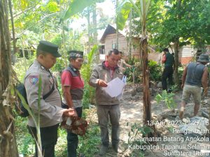 Polsek Batang Angkola Cek Pembangunan Irigasi