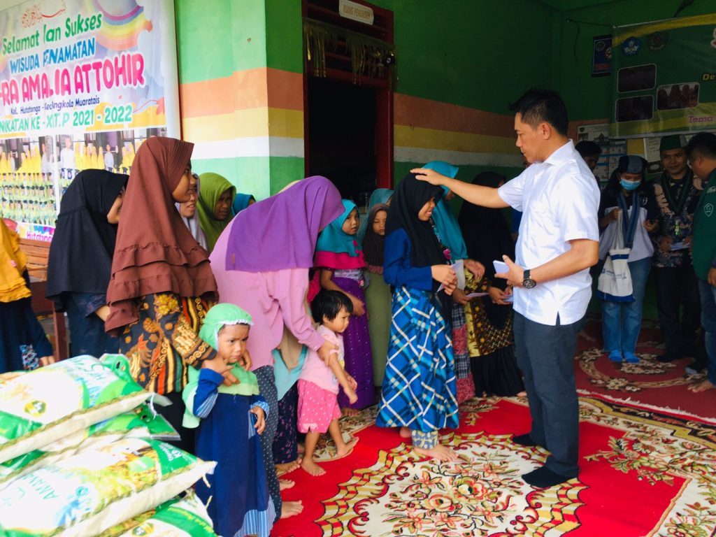 Gandeng Mahasiswa, Polres Tapsel Baksos ke Panti Asuhan
