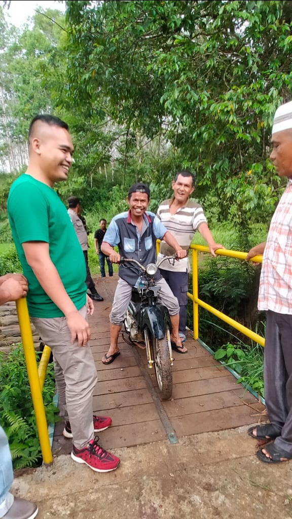 TPL Bangun Jembatan Pertanian di Desa Marisi Tapsel