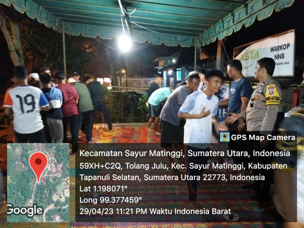 Polsek Batang Angkola Hadiri Halal Bihalal Warga dan Anak Rantau