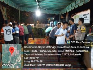Polsek Batang Angkola Hadiri Halal Bihalal Warga dan Anak Rantau