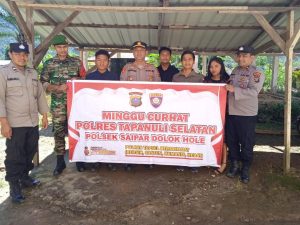 Ibadah Nyaman, Polsek Jajaran Polres Tapsel Patroli Gereja