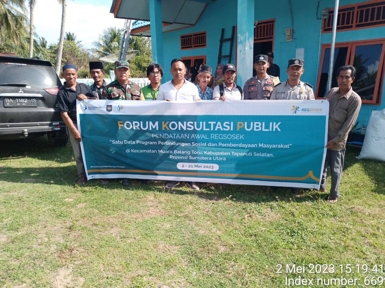 Polsek Batang Toru Ikuti Sosialisasi Pendataan Regsosek