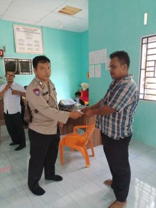 Polsek Padang Bolak Kawal Penyaluran BLT