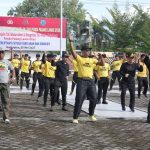 Polsek Padang Bolak Ikuti Olahraga Bersama Forkopimda