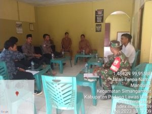 Bhabinkamtibmas Polsek Padang Bolak Ikuti Sosialisasi Regsosek