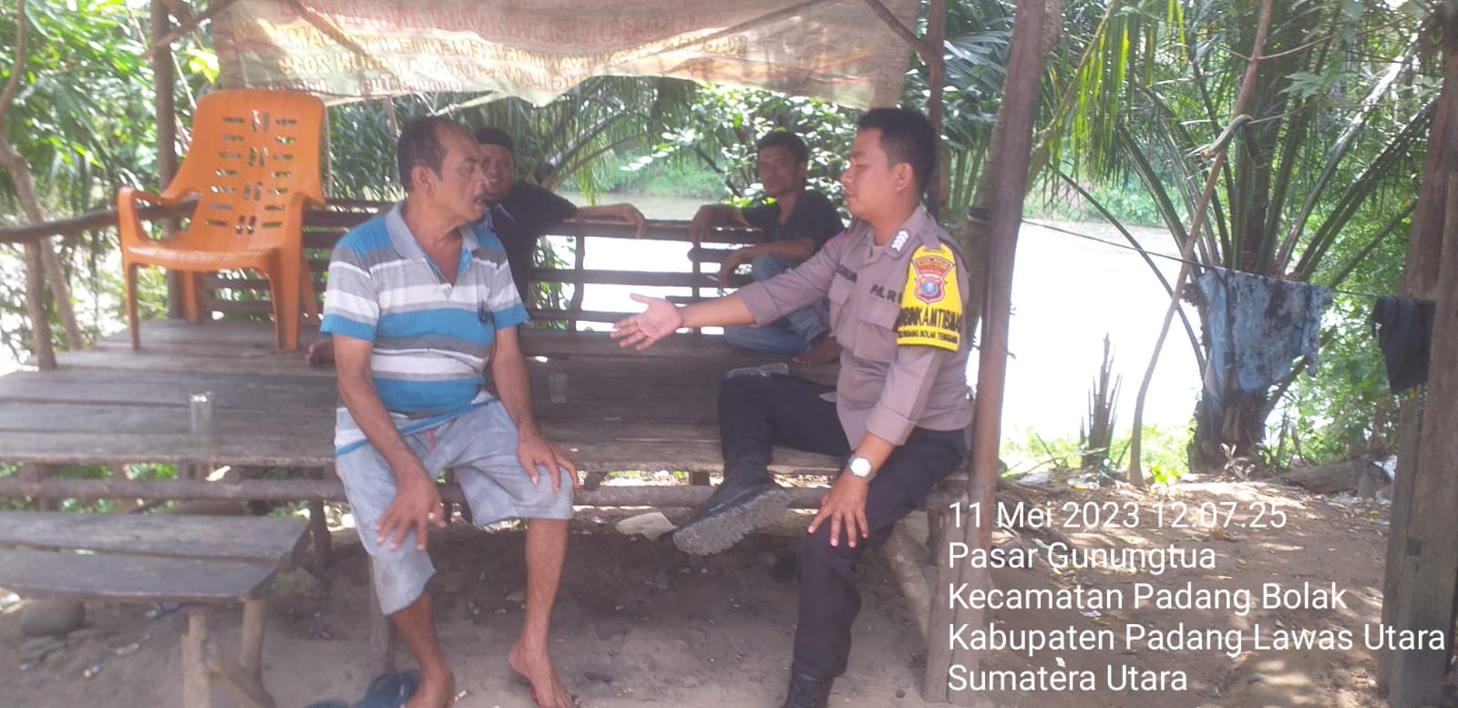 Polsek Padang Bolak Warga Waspada Bencana Alam