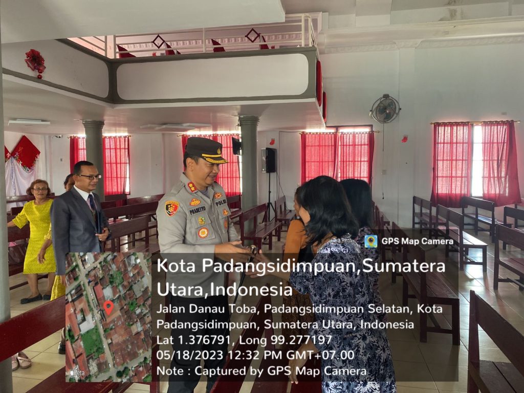 Kapolres Padangsidimpuan Cek Pengamanan Peringatan Kenaikan Isa Al Masih