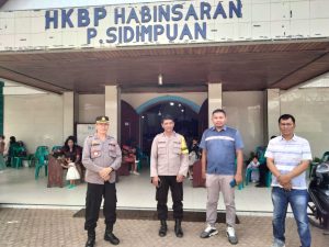 Waka Polres Padangsidimpuan Ikut Pengamanan di Peringatan Kenaikan Isa Al Masih