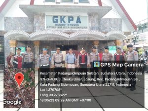 Polres Padangsidimpuan Kerahkan Puluhan Personel Amankan Gereja