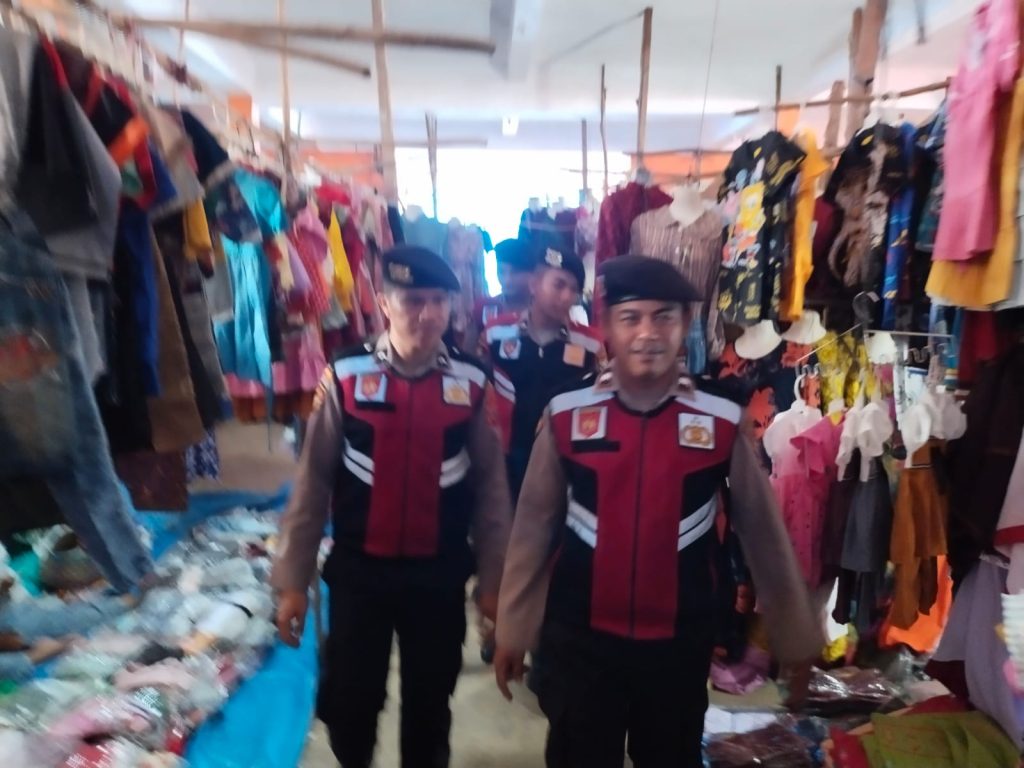 Demi Kenyamanan Masyarakat, Polres Tapsel Patroli Pasar