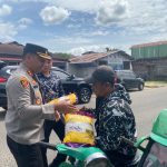 Kapolres Padangsidimpuan Bagi Bantuan ke Parbetor