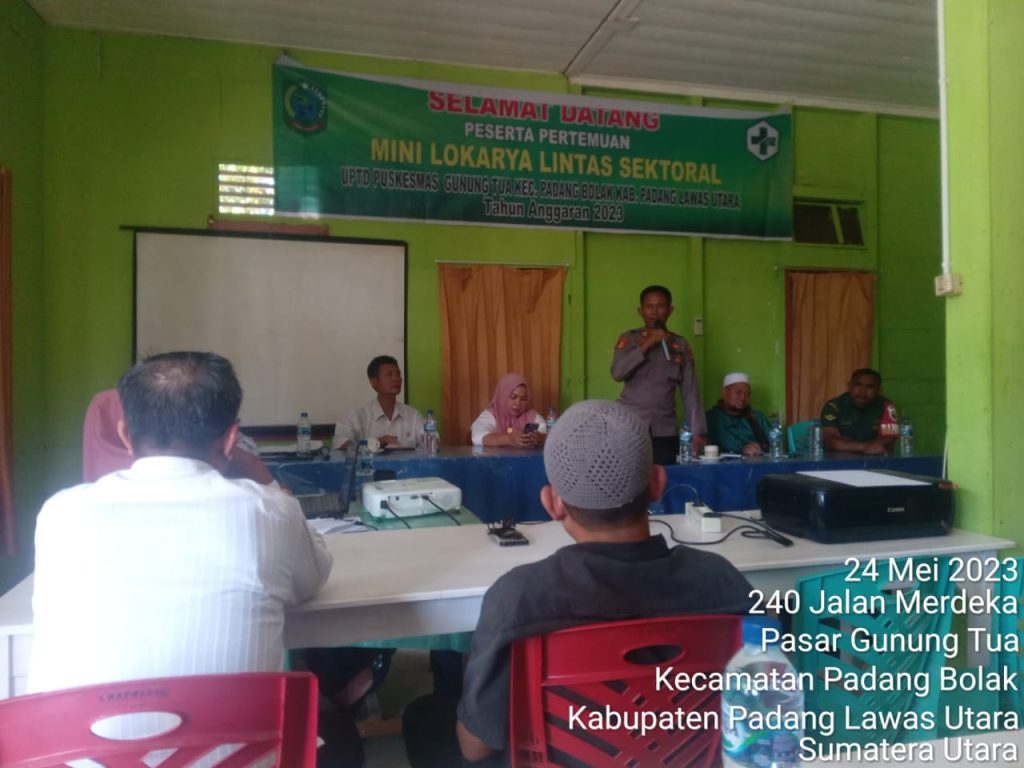 Polsek Padang Bolak Hadiri Mini Loka Karya Lintas Sektoral   