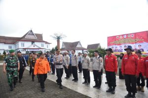 Kapolres Tapsel Ikuti Apel Gelar Pasukan Antisipasi Karhutla