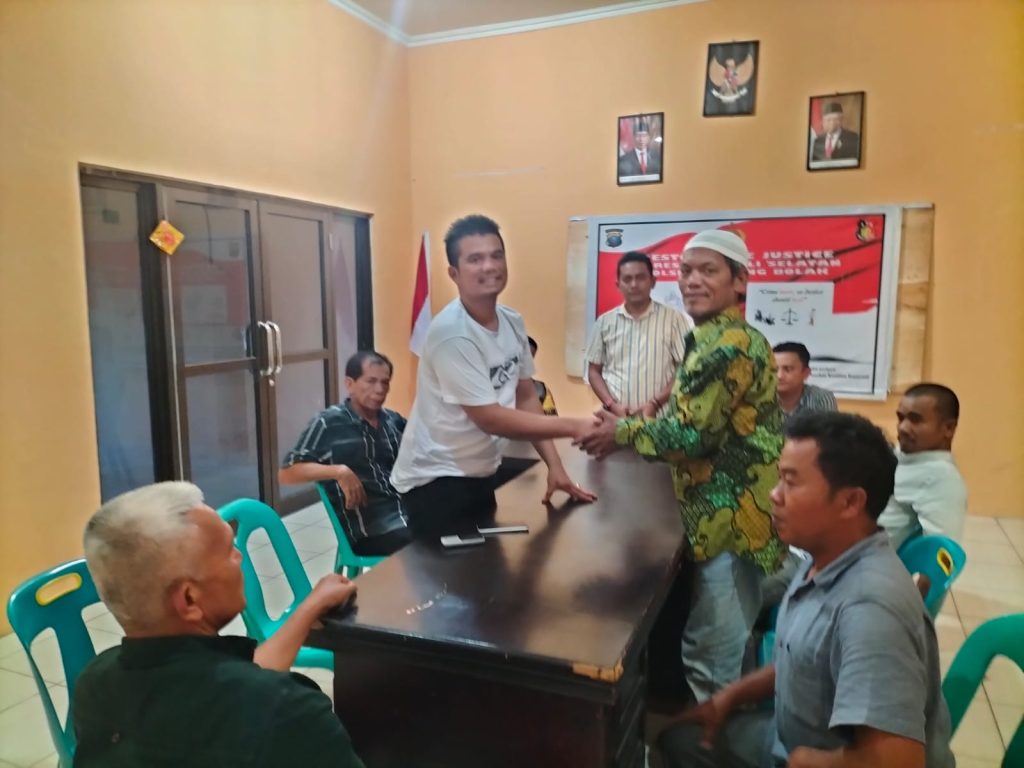 Polsek Padang Bolak Sukses Damaikan Dua Warga yang Bertikai