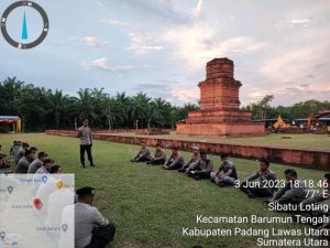 Kapolres Tapsel Pimpin Apel Kesiapan Pengamanan Waisak di Candi Bahal