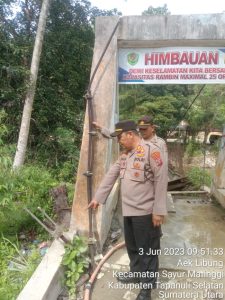 Jembatan di Aek Sijorni Rusak dan Nyaris Putus, Kapolsek Batang Angkola : Masih Penyelidikan