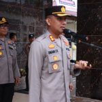 Pimpin Apel Pagi Kapolres Tapsel