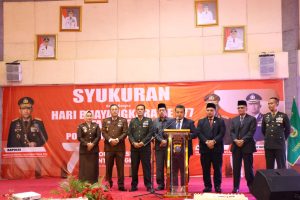 Hadiri HUT Bhayangkara ke-77, Bupati Tapsel : Jelang Pemilu 2024, Mari Bekerja Secara Maksimal