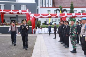 Kapolres Tapsel Pimpin Upacara Puncak Peringatan Hari Bhayangkara ke-77