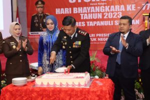 Syukuran HUT Bhayangkara, Kapolres Tapsel : Jadi Momen Refleksi Beri Pelayanan Terbaik