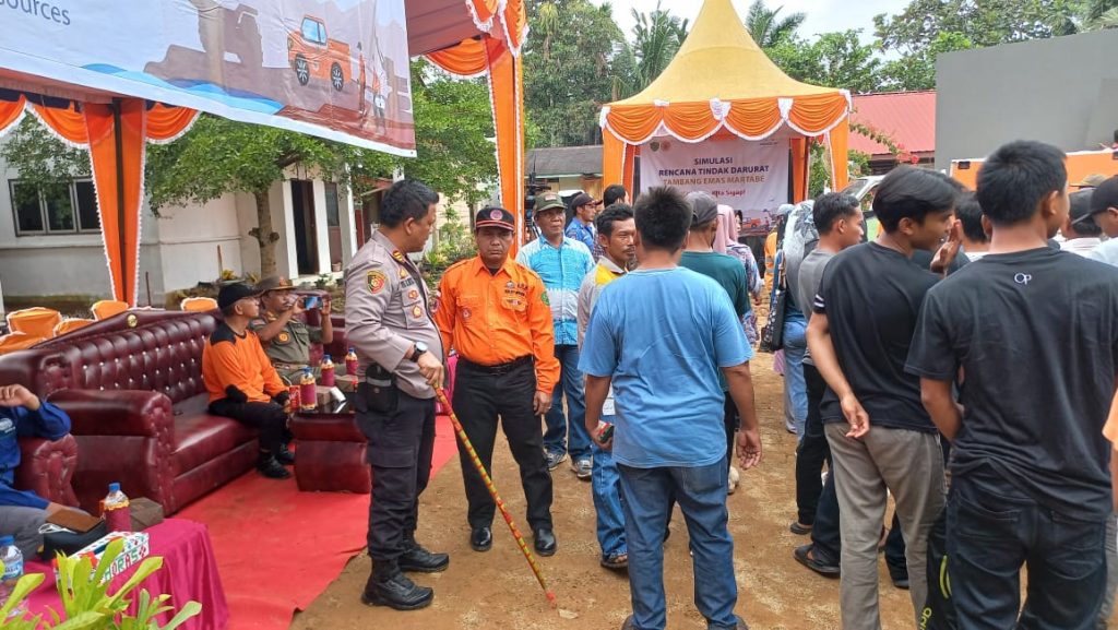 Kapolsek Batang Toru Ikuti Pra Simulasi Rencana Tindak Darurat Tambang Emas Martabe   