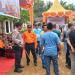 Kapolsek Batang Toru Simulasi Darurat Tambang Emas Martabe