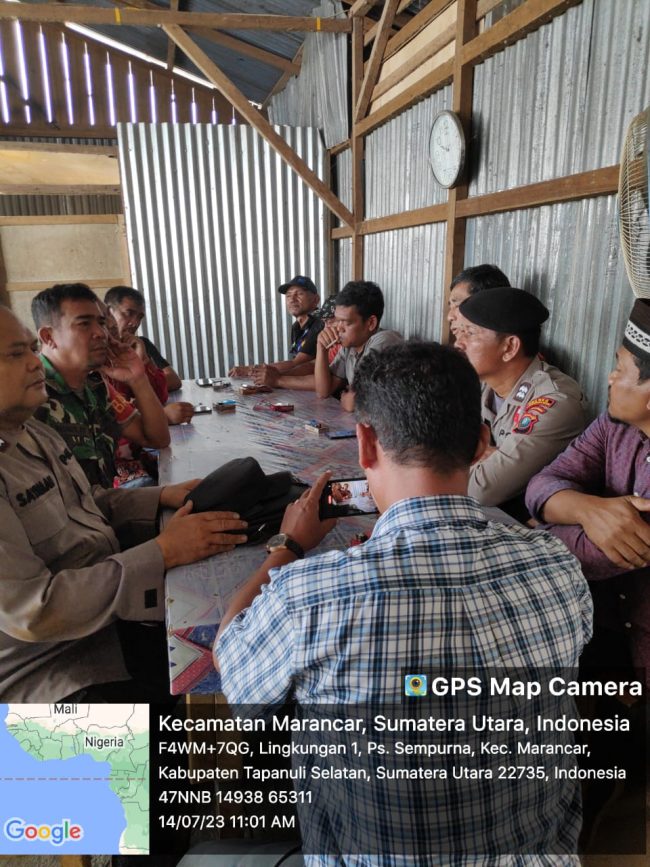 Polsek Batang Toru Dialog PT SAE Group