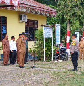 Polsek Padang Bolak Ikuti Apel Gabungan Instansi Aparat Pemerintah
