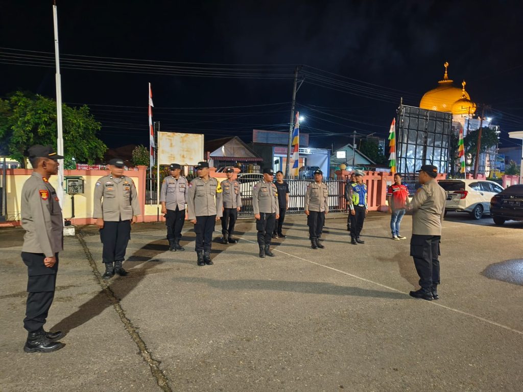 Ciptakan Harkamtibmas di Tahun Baru Islam, Polsek Padang Bolak Patroli Skala Besar 