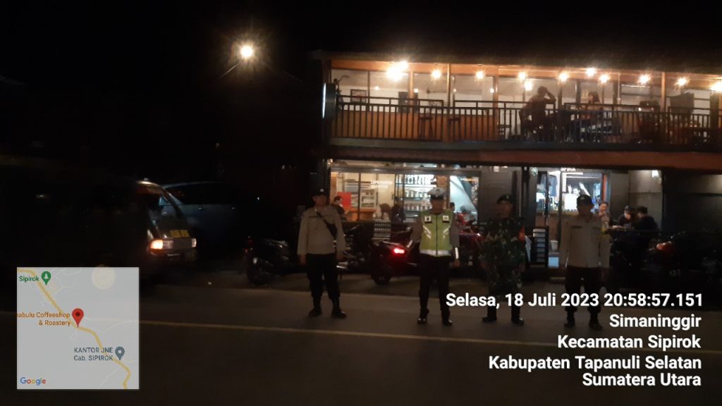 Kapolsek Sipirok Terjunkan Personel Patroli Skala Besar Peringati Tahun Baru Hijriah