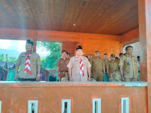 Kasat Binmas Polres Tapsel Hadiri Pembukaan Perkemahan Bakti Saka Kartika   
