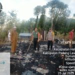 Rumah Semi Permanen di Paluta Rata dengan Tanah
