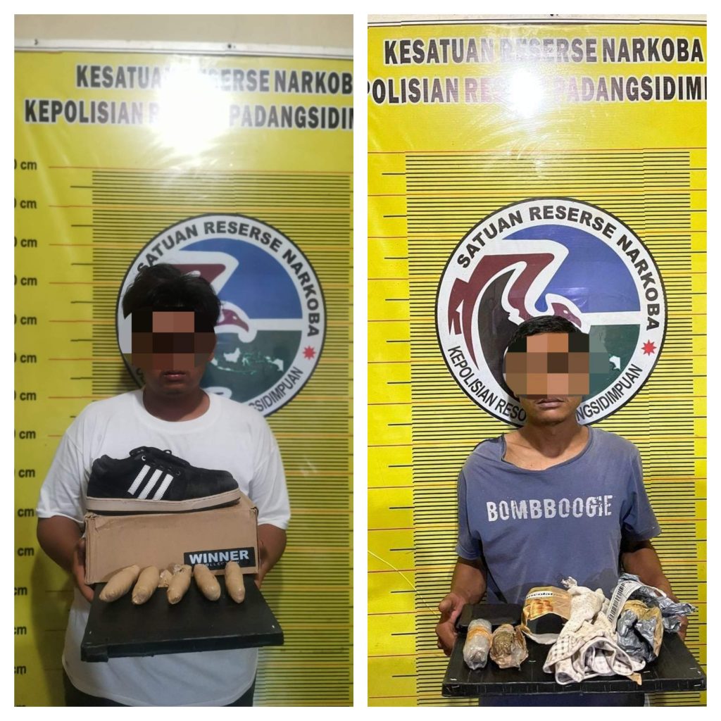 Kirim Ganja Lewat JNE, Dua Pria Dibekuk Polres Padangsidimpuan
