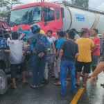 Pickup dan Tronton Beradu Kuat di Padangsidimpuan
