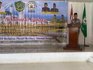 Buka Rakerda DMI, Bupati Ajak Ke Seluruh Pengurus Untuk Saling Bersinergi Dalam Wujudkan Pembangunan di Tapsel