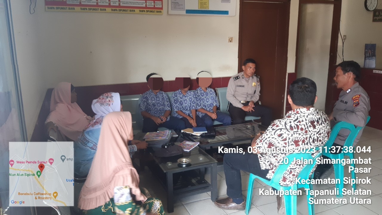 Siswa Terjaring Operasi Kasih Sayang Polsek Sipirok