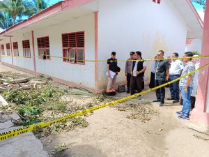 Analisa Penyebab Robohnya Dinding SD di Paluta, Tim Polda Sumut Olah TKP 