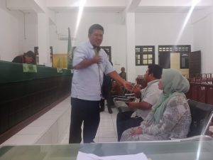 Polsek Padang Bolak Ikuti Sidang Tipiring Penghinaan Ringan