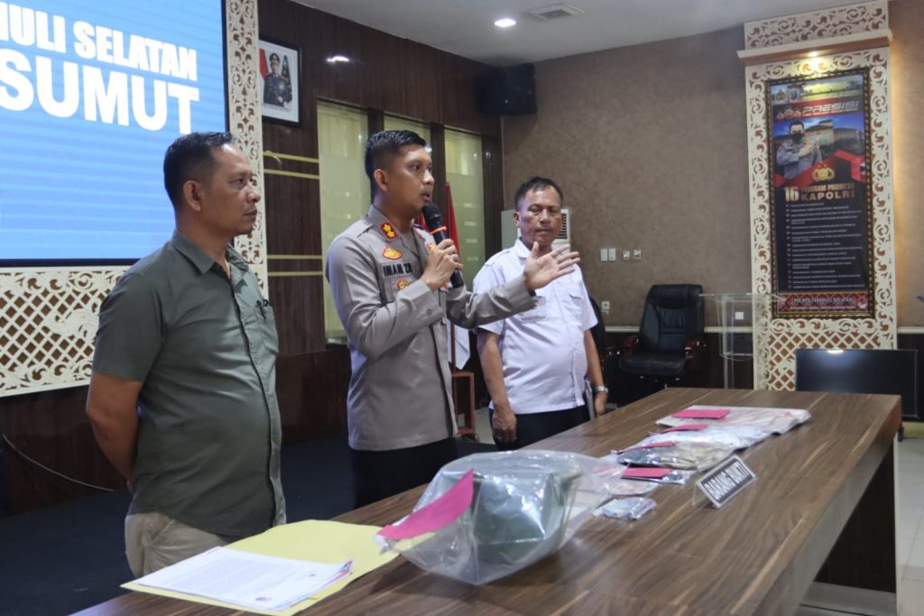 Sat Resnarkoba Polres Tapsel Tangkap Pengedar Ganja Berkat Aspirasi Warga di Program Jumat Curhat   