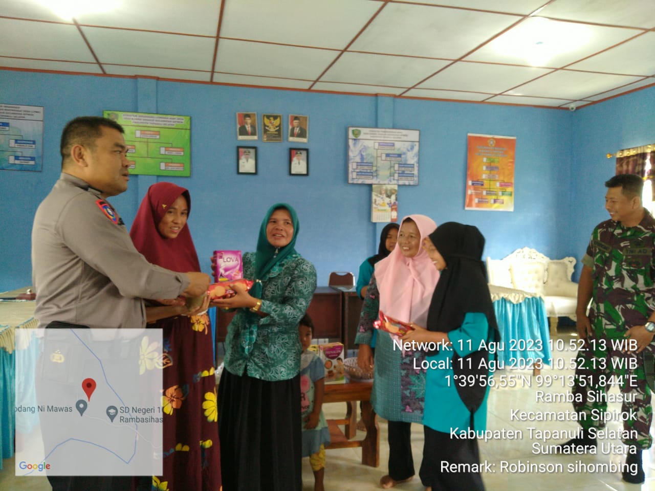 Polsek Sipirok Dukung Kesehatan Balita dan Ibu Hamil Posyandu