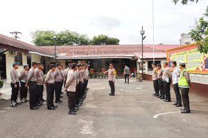 Pengamanan Tahapan Pilkades, Kapolres Padangsidimpuan ke Personel : Dilarang Membawa Senjata Api