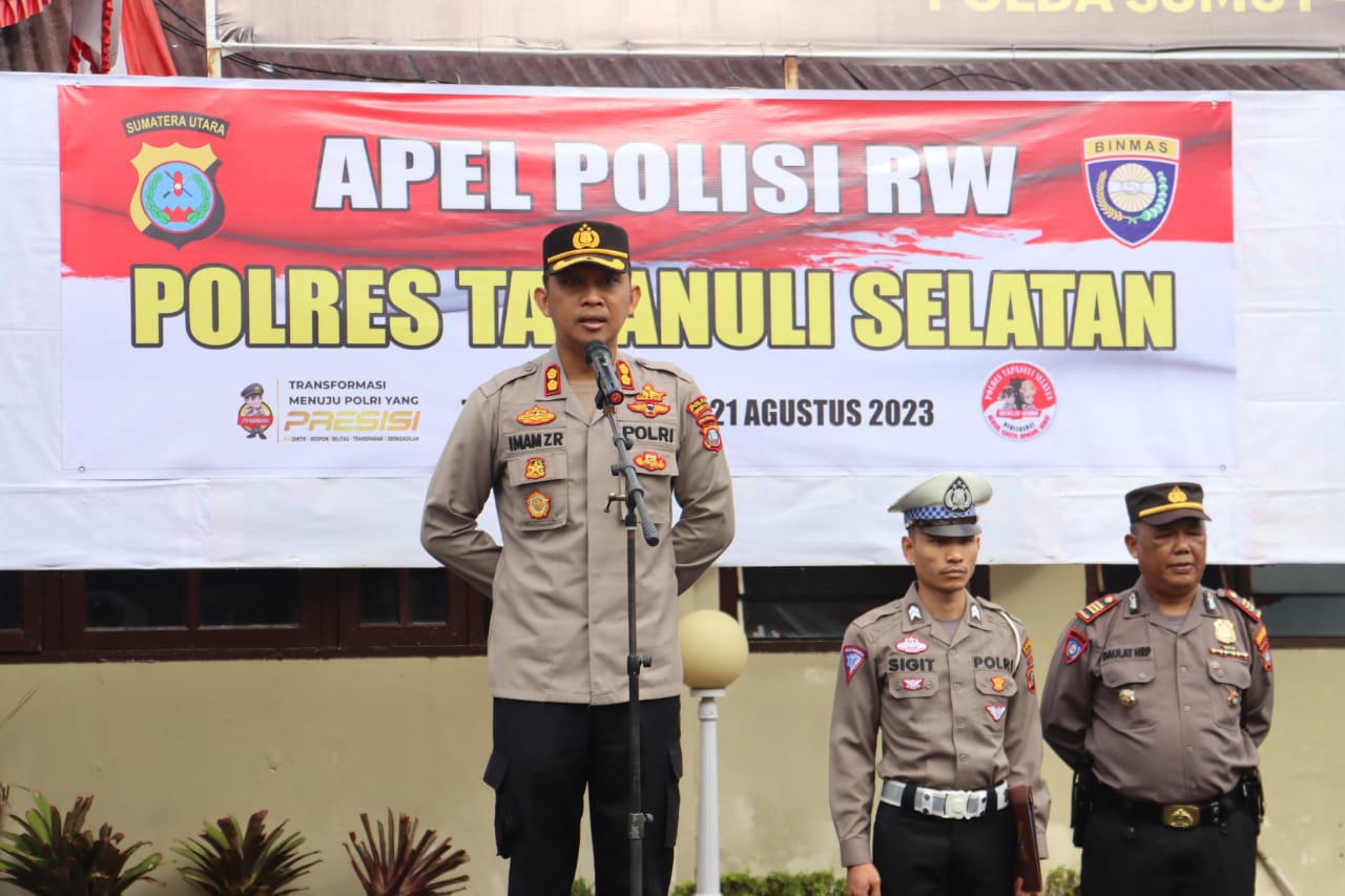 Gangguan Kamtibmas Kapolres Tapsel Cek Kesiapan Polisi RW
