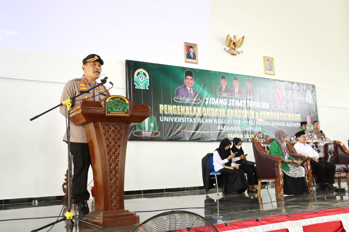 Padangsidimpuan Kapolres Pesan Toleransi ke Mahasiswa